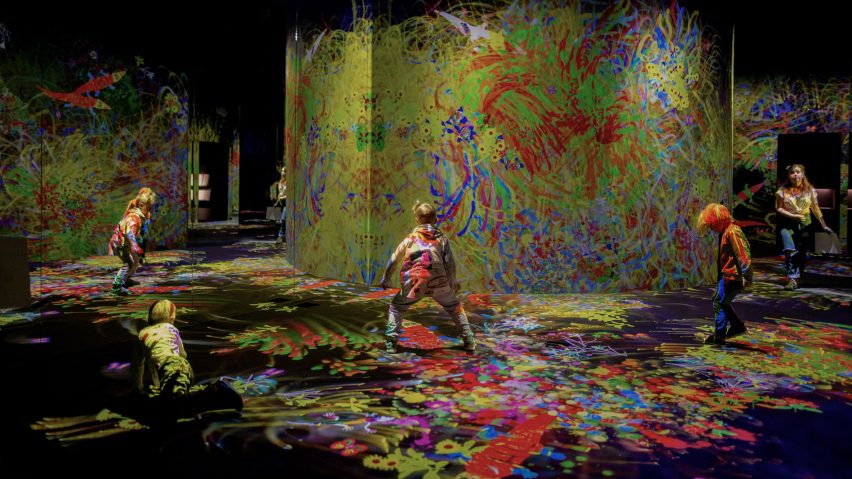 Graffiti Nature Lost, Immersed and Reborn by TeamLab