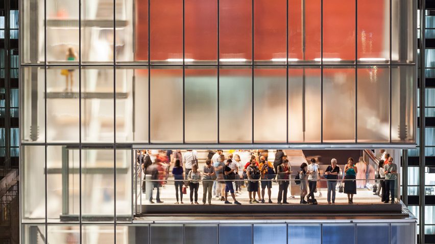 Red box houses galleries at Andrade Morettin’s IMS Paulista in São Paulo