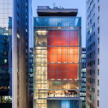Red box houses galleries at Andrade Morettin’s IMS Paulista in São Paulo