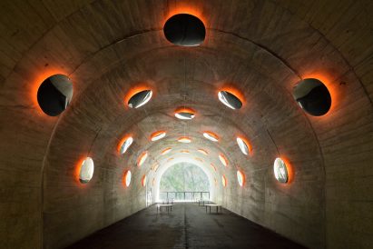 MAD transforms Kiyotsu Gorge Tunnel with mirrors, water and a spa