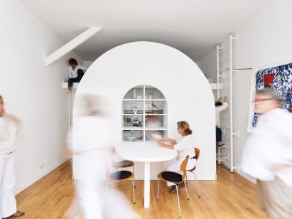 La Tournette by Freaks Architecture with arched storage room divider