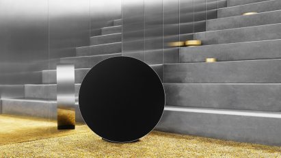 Michael Anastassiades designs Bang & Olufsen speaker you adjust by rolling