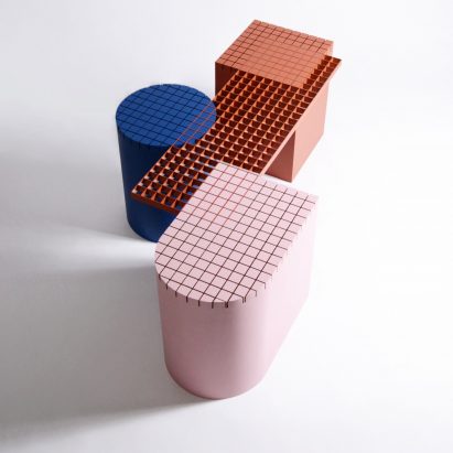 Urban Shapes by Nortstudio is a geometric bench that celebrates the materials of construction sites