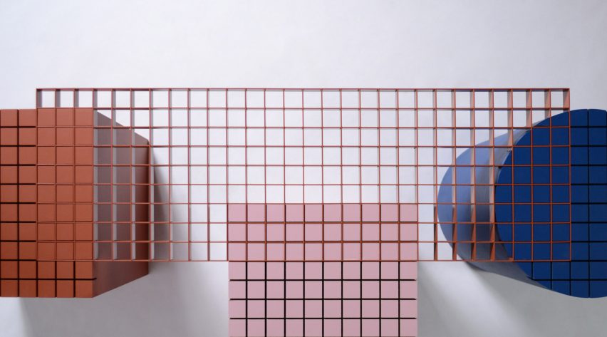 Urban Shapes by Nortstudio is a geometric bench that celebrates the materials of construction sites