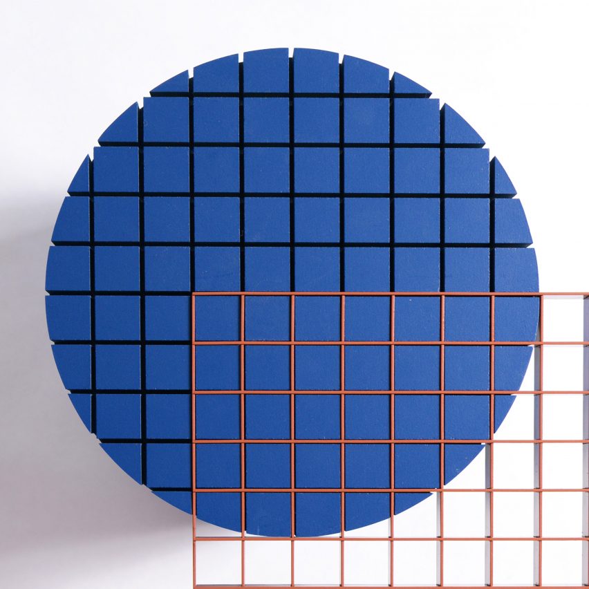 Urban Shapes by Nortstudio is a geometric bench that celebrates the materials of construction sites
