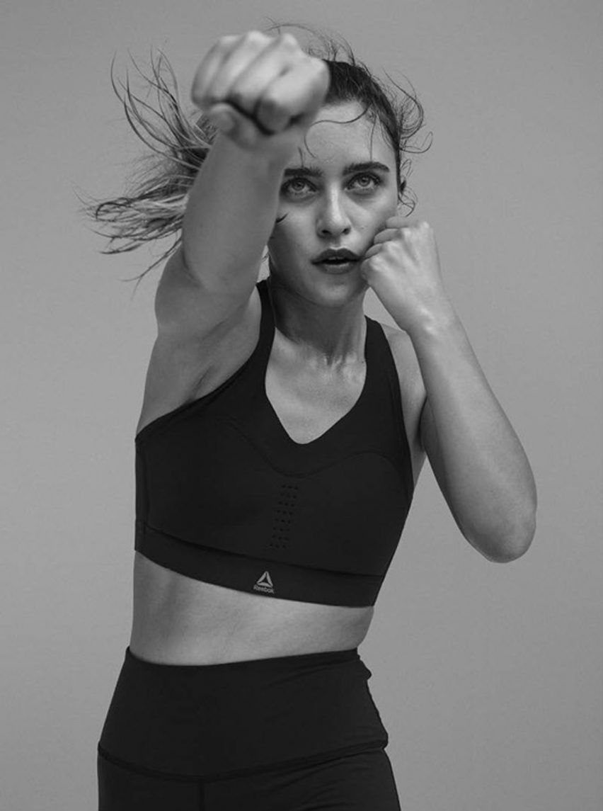 Reebok's gel-infused PureMove sports bra firms up in response to movement