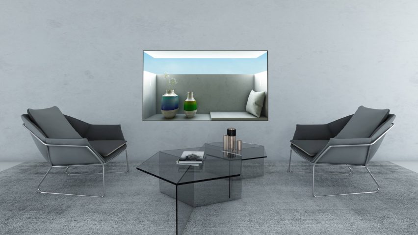 Architectural Extension is a finalist in the Dezeen x Samsung TV Ambient Mode design competition
