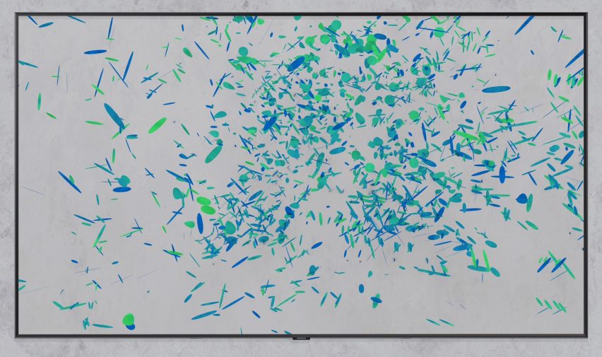 Particle Graphs is on the longlist for the Dezeen x Samsung TV Ambient Mode design competition