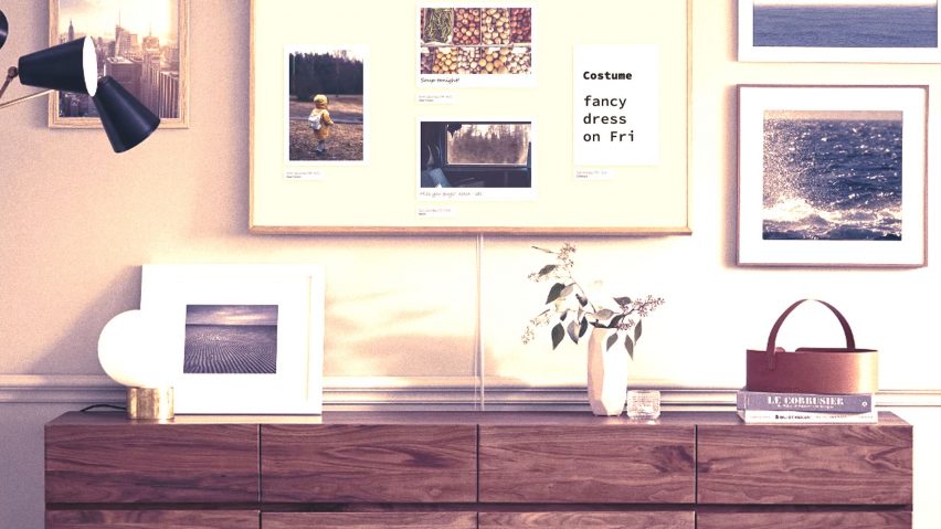 Post Screen is on the longlist for the Dezeen x Samsung TV Ambient Mode design competition