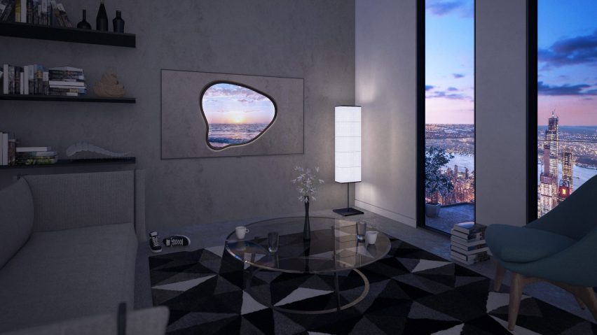 Time Frame is a finalist in the Dezeen x Samsung TV Ambient Mode design competition