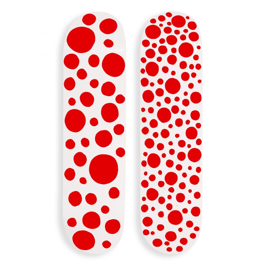 MoMA x Kusama skateboards