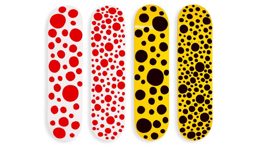 MoMA x Kusama skateboards