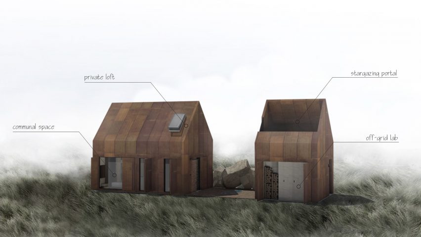 The Folly Cabins by Malek Alqadi and Hillary Flur