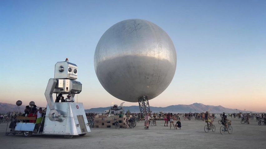 BIG architects’ mirrored orb among installation highlights at Burning Man 2018