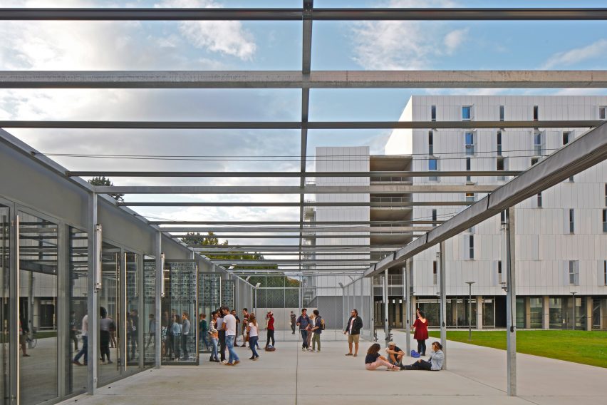 Student accommodation at Olympe de Gouges University by PPA Architecture