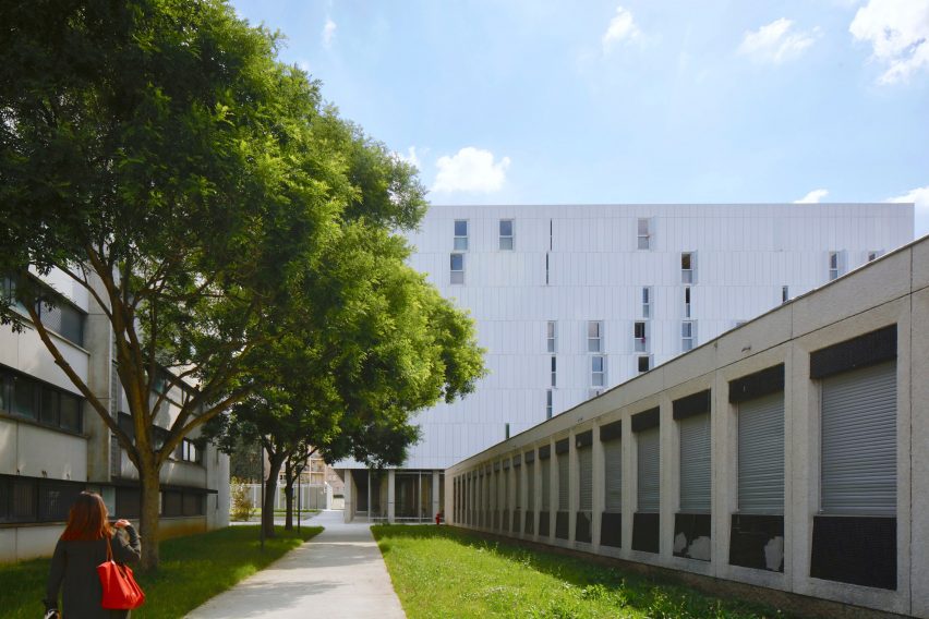 Student accommodation at Olympe de Gouges University by PPA Architecture