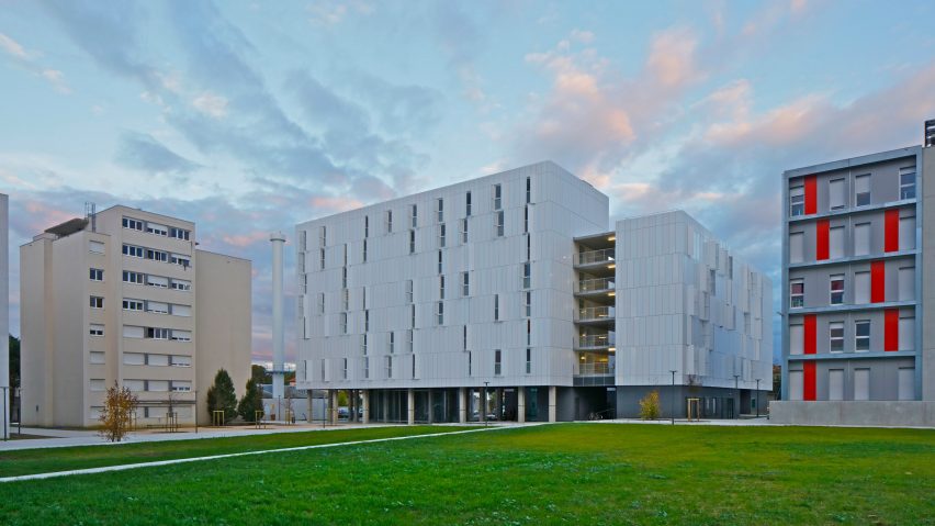 Student accommodation at Olympe de Gouges University by PPA Architecture