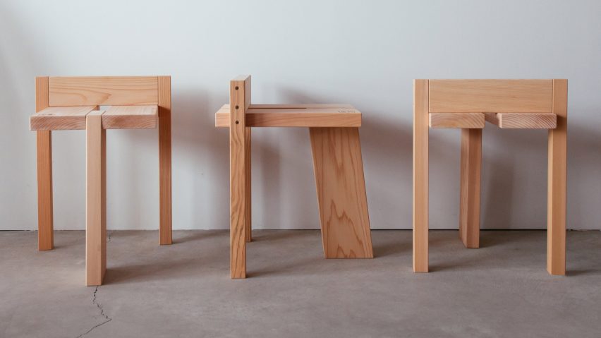 Tripodal Stool by Studio Adjective