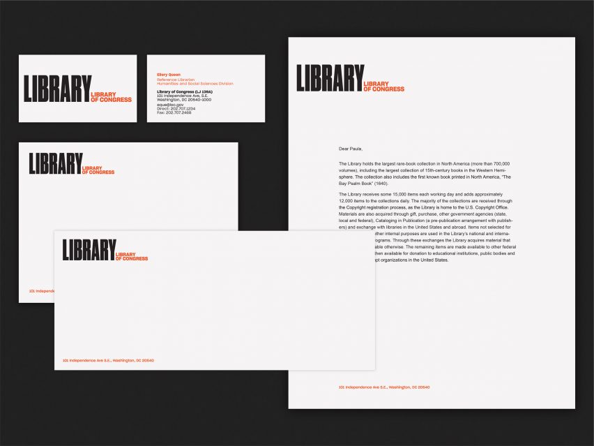 Pentagram's Library of Congress rebrand
