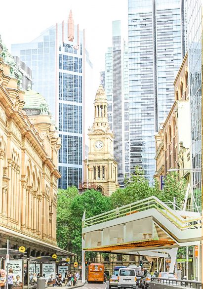 Bridging Affordable Housing is a proposal by Nika Solutions to construct elevated rows of affordable housing on bridges above Sydney's streets