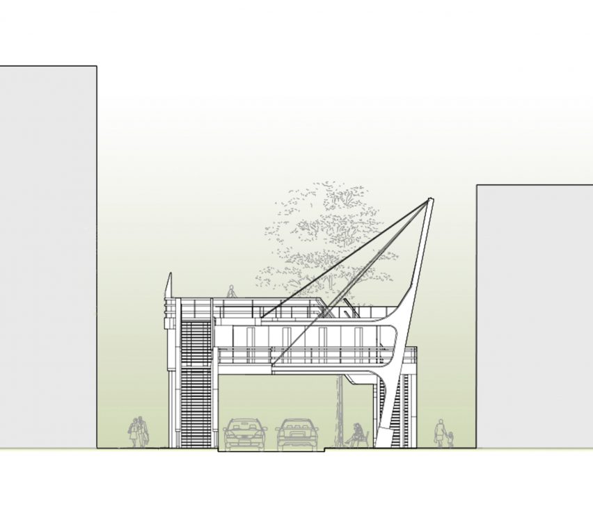 Bridging Affordable Housing is a proposal by Nika Solutions to construct elevated rows of affordable housing on bridges above Sydney's streets