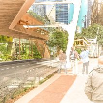 Bridging Affordable Housing is a proposal by Nika Solutions to construct elevated rows of affordable housing on bridges above Sydney's streets