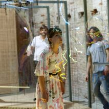 Automated machine by Riccardo Blumer Atelier builds a wall out of soap bubbles