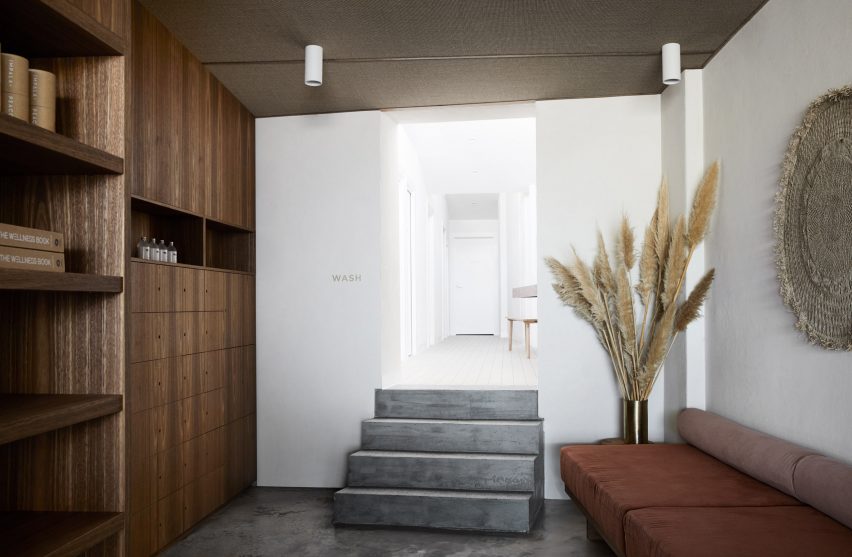 Warrior One yoga studio by Golden