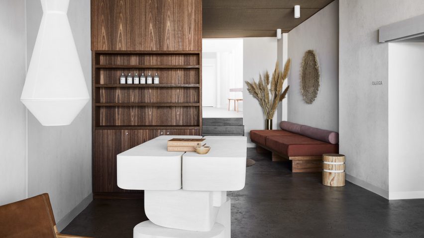 Warrior One yoga studio by Golden