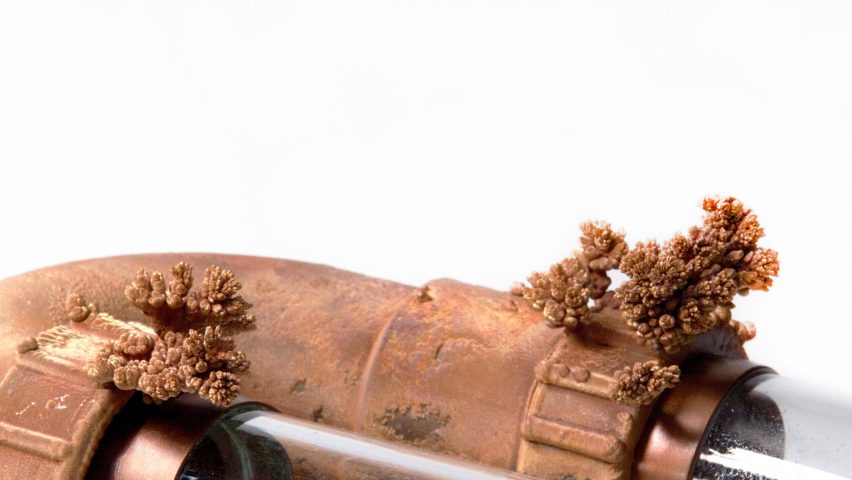 Copper and glass objects imagine future where water is scarce