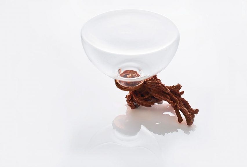 Copper and glass objects imagine future where water is scarce