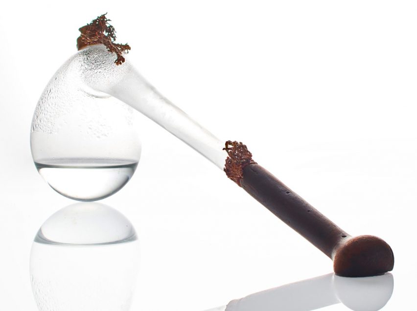 Copper and glass objects imagine future where water is scarce