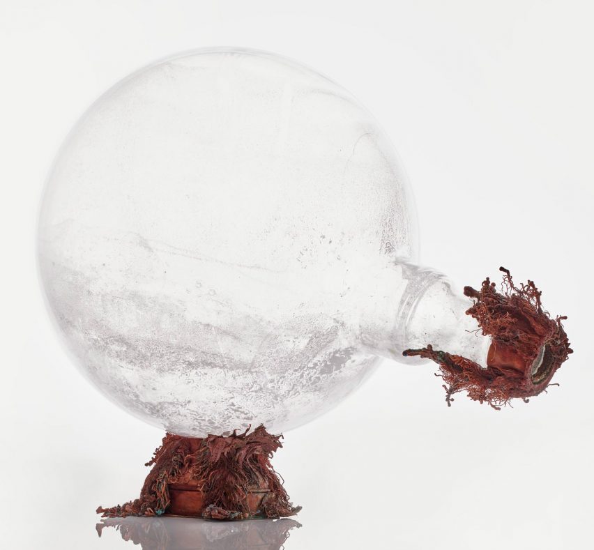 Copper and glass objects imagine future where water is scarce