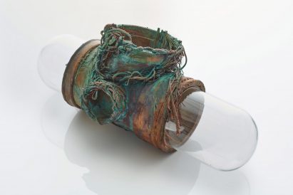 Copper and glass objects imagine future where water is scarce