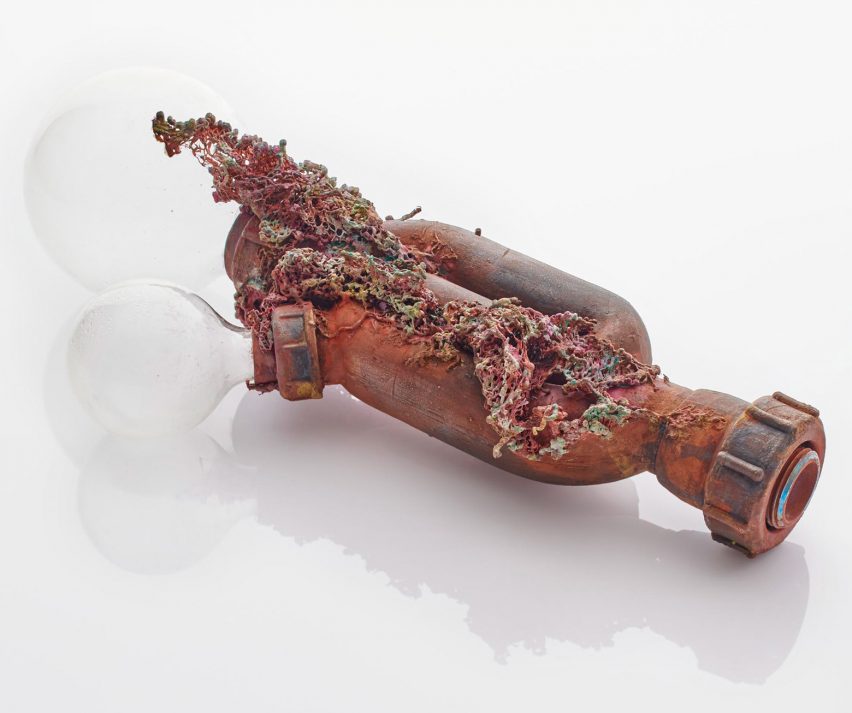 Copper and glass objects imagine future where water is scarce