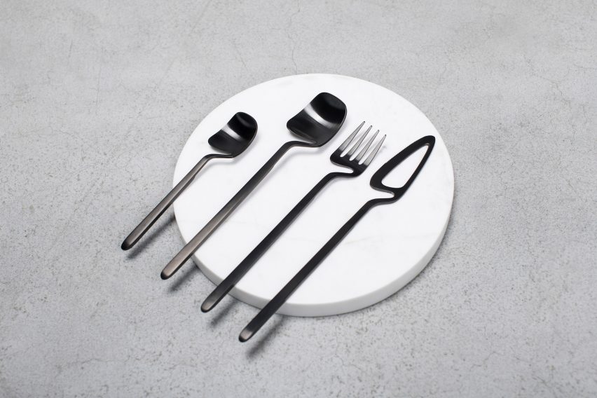 Nendo creates crooked cutlery range for Valerie Objects