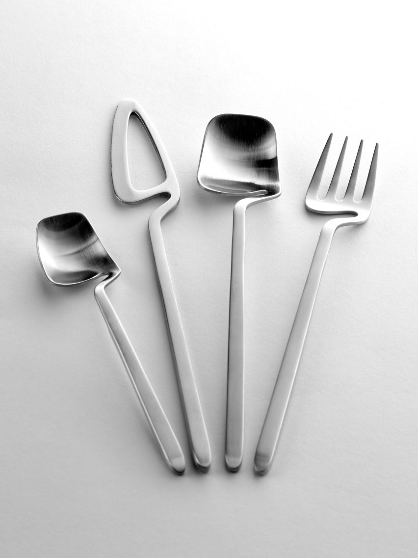 Nendo creates crooked cutlery range for Valerie Objects