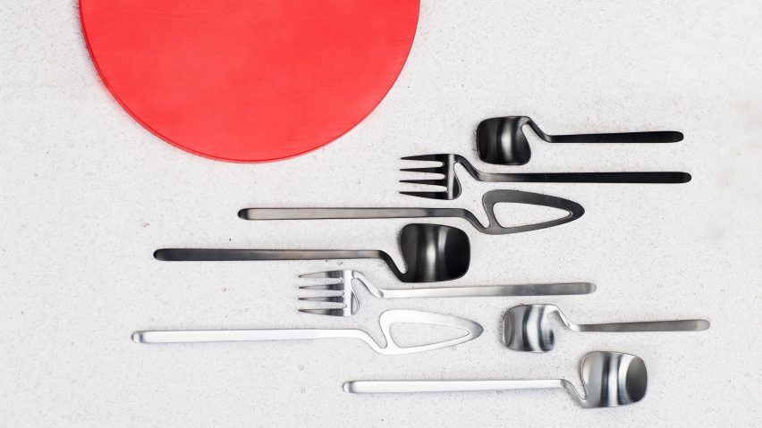 Nendo creates crooked cutlery range for Valerie Objects