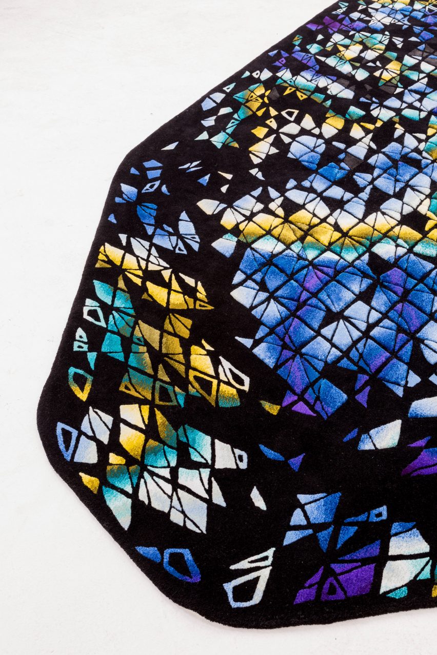 Zaha Hadid's distinctive architecture is translated into carpet designs