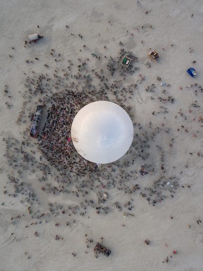 Burning Man 2018 drone photography by Alex Medina