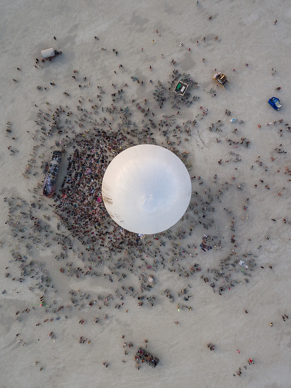 Burning Man 2018 drone photography by Alex Medina