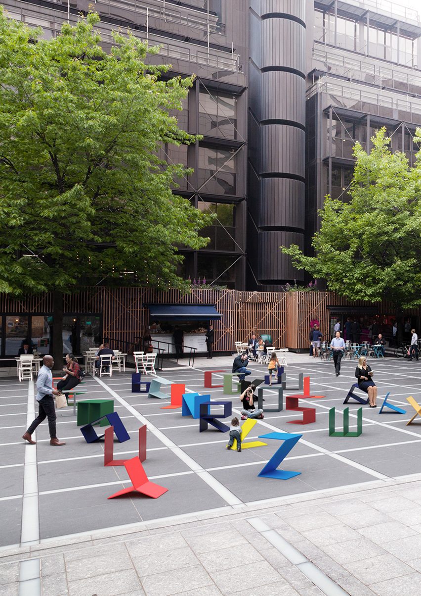 Alphabet chairs by Kellenberger-White for London Design Festival 2018