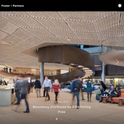 Foster + Partners wins award for best architect’s website