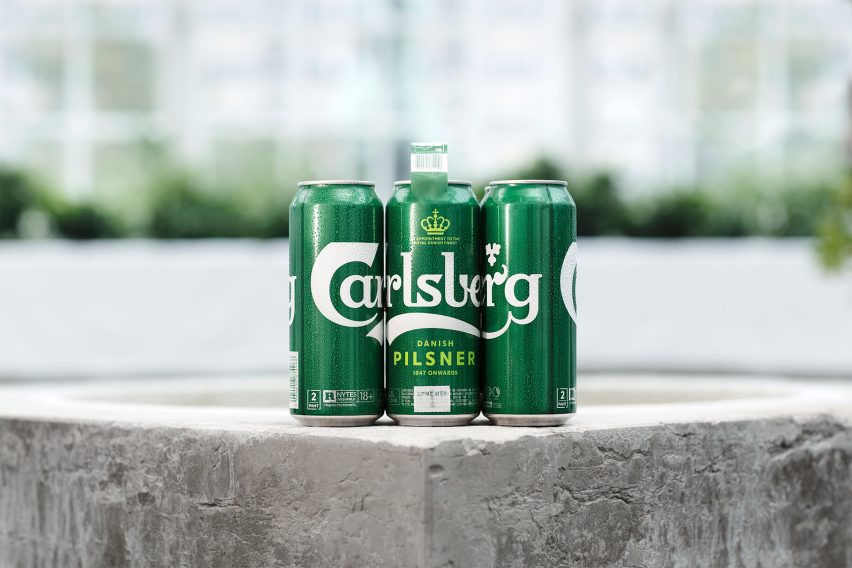 Carlsberg ditches plastic ring can holders for eco-friendly glue