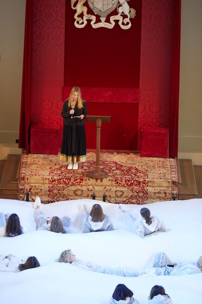 Anya Hindmarch creates "world's largest bean bag" for London Fashion Week