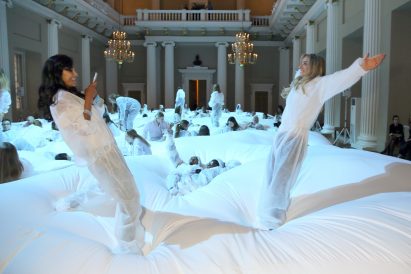 Anya Hindmarch creates "world's largest bean bag" for London Fashion Week