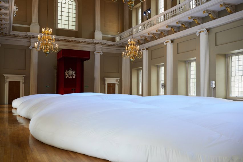 Anya Hindmarch creates "world's largest bean bag" for London Fashion Week