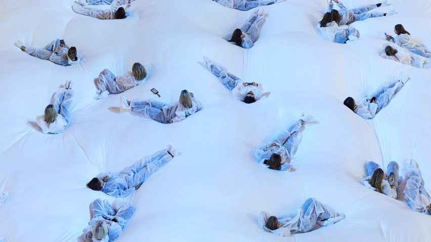 Anya Hindmarch creates "world's largest bean bag" for London Fashion Week