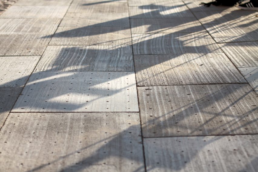 Anti-flood greenery-boosting Climate Tile installed in Copenhagen street