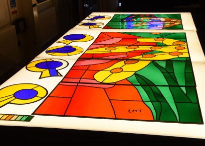 David Hockney reveals iPad-designed stained-glass window in Westminster Abbey